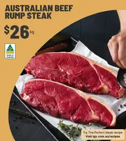 IGA Australian beef rump steak offer