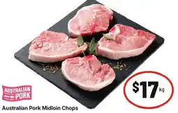 IGA Australian Pork Midloin Chops offer