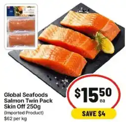 IGA Global Seafoods Salmon Twin Pack Skin Off offer