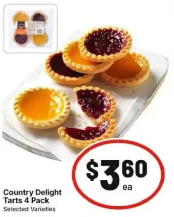 IGA Country Delight Tarts offer