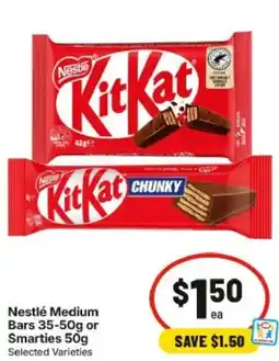 IGA Nestlé Medium Bars or Smarties offer