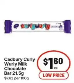 IGA Cadbury Curly Wurly Milk Chocolate Bar offer