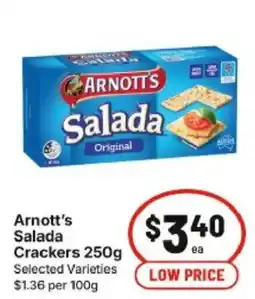 IGA Arnotts Salada Crackers offer