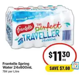 IGA Frantelle Spring Water offer