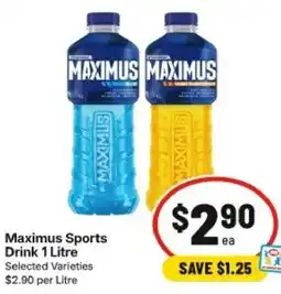 IGA Maximus Sports Drink offer