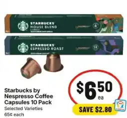 IGA Starbucks by Nespresso Coffee Capsules offer