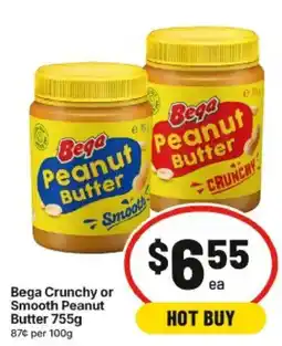 IGA Bega Crunchy or Smooth Peanut Butter offer