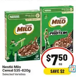 IGA Nestlé Milo Cereal offer