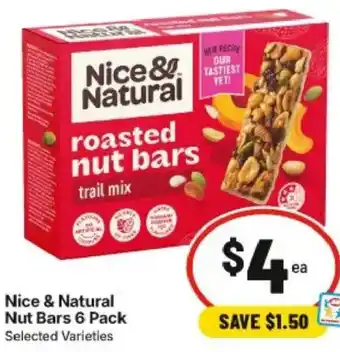 IGA Nice & Natural Nut Bars offer
