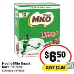 IGA Nestlé Milo Snack Bars offer