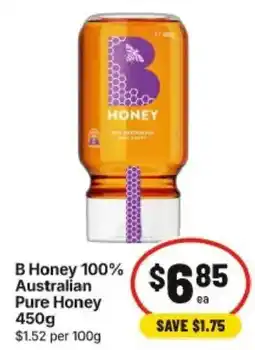 IGA B Honey 100% Australian Pure Honey offer