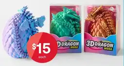 Kmart 3D Dragon Mega 3D Printed Model - Assorted offer