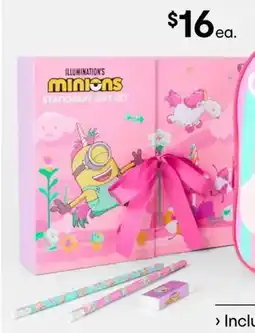 Kmart 18 Piece Illumination’s Minions Stationery Gift Set offer