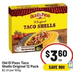 IGA Old El Paso Taco Shells Original offer