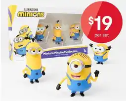 Kmart 3 Pack Illumination's Minions Mischief Collection Collectable Action Figures offer