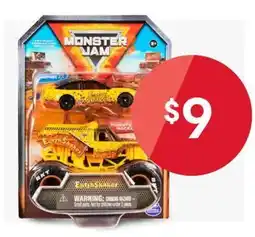Kmart Monster Jam 1:64 Scale Truck and Race Car Set Assorted offer