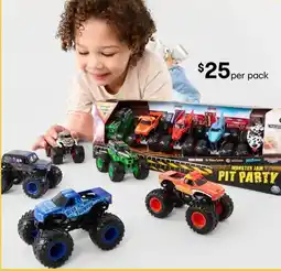 Kmart Monster Jam Pit Party 1:64 Scale Truck Set offer