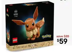 Kmart LEGO Pokemon Eevee 72151 offer