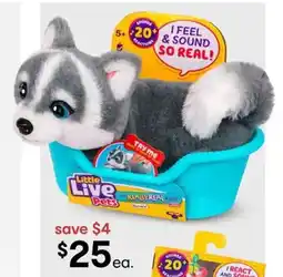 Kmart Little Live Pets My Really Real Puppy Mini Toy Assorted offer