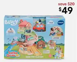 Kmart VTech Bluey Toot Toot Drivers Road Trip Playset offer