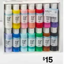 Kmart Acrylic Craft Paint Set offer