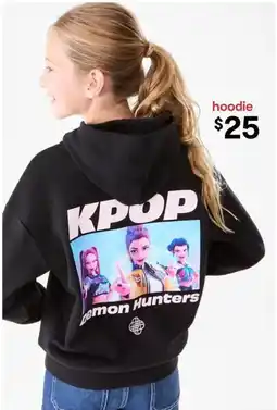 Kmart KPop Demon Hunters License Oversized Hoodie offer