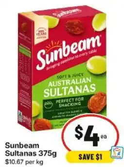 IGA Sunbeam Sultanas offer