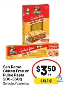 IGA San Remo Gluten Free or Pulse Pasta offer