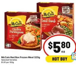 IGA McCain Red Box Frozen Meal offer