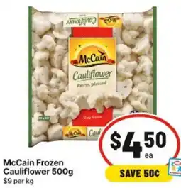 IGA McCain Frozen Cauliflower offer