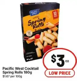 IGA Pacific West Cocktail Spring Rolls offer