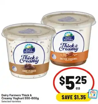 IGA Dairy Farmers Thick & Creamy Yoghurt offer