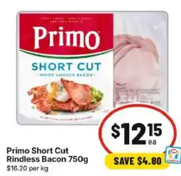 IGA Primo Short Cut Rindless Bacon offer