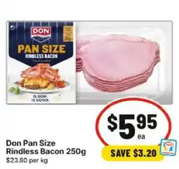 IGA Don Pan Size Rindless Bacon offer