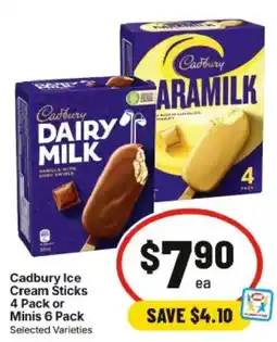 IGA Cadbury Ice Cream Sticks or Minis offer