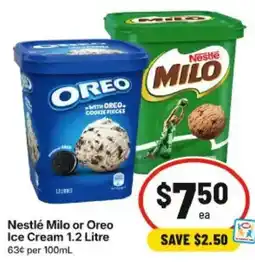 IGA Nestlé Milo or Oreo Ice Cream offer