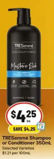 IGA Tresemmé shampoo or conditioner offer