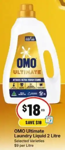 IGA Omo ultimate laundry liquid offer