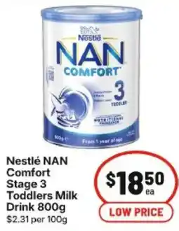 IGA Nestlé nan comfort stage 3 toddlers milk drink offer