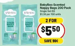 IGA BabyBoo Scented Nappy Bags offer