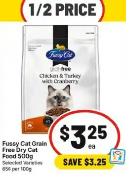 IGA Fussy Cat Grain Free Dry Cat Food offer