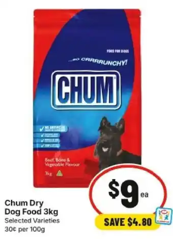 IGA Chum Dry Dog Food offer