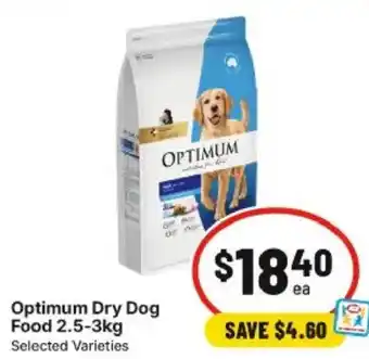IGA Optimum Dry Dog Food offer