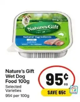 IGA Natures Gift Wet Dog Food offer