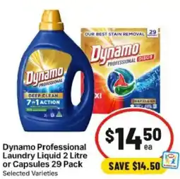 IGA Dynamo Professional Laundry Liquid or Capsules offer
