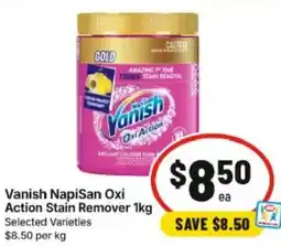 IGA Vanish Napisan Oxi Action Stain Remover offer