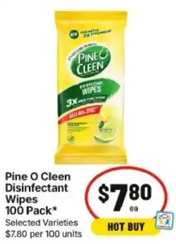 IGA Pine O Cleen Disinfectant Wipes offer