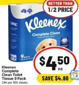 IGA Kleenex Complete Clean Toilet Tissue offer