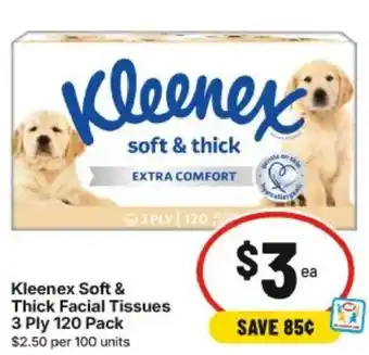 IGA Kleenex Soft & Thick Facial Tissues 3 Ply offer