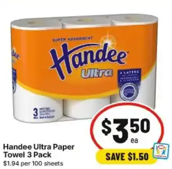 IGA Handee Ultra Paper Towel offer